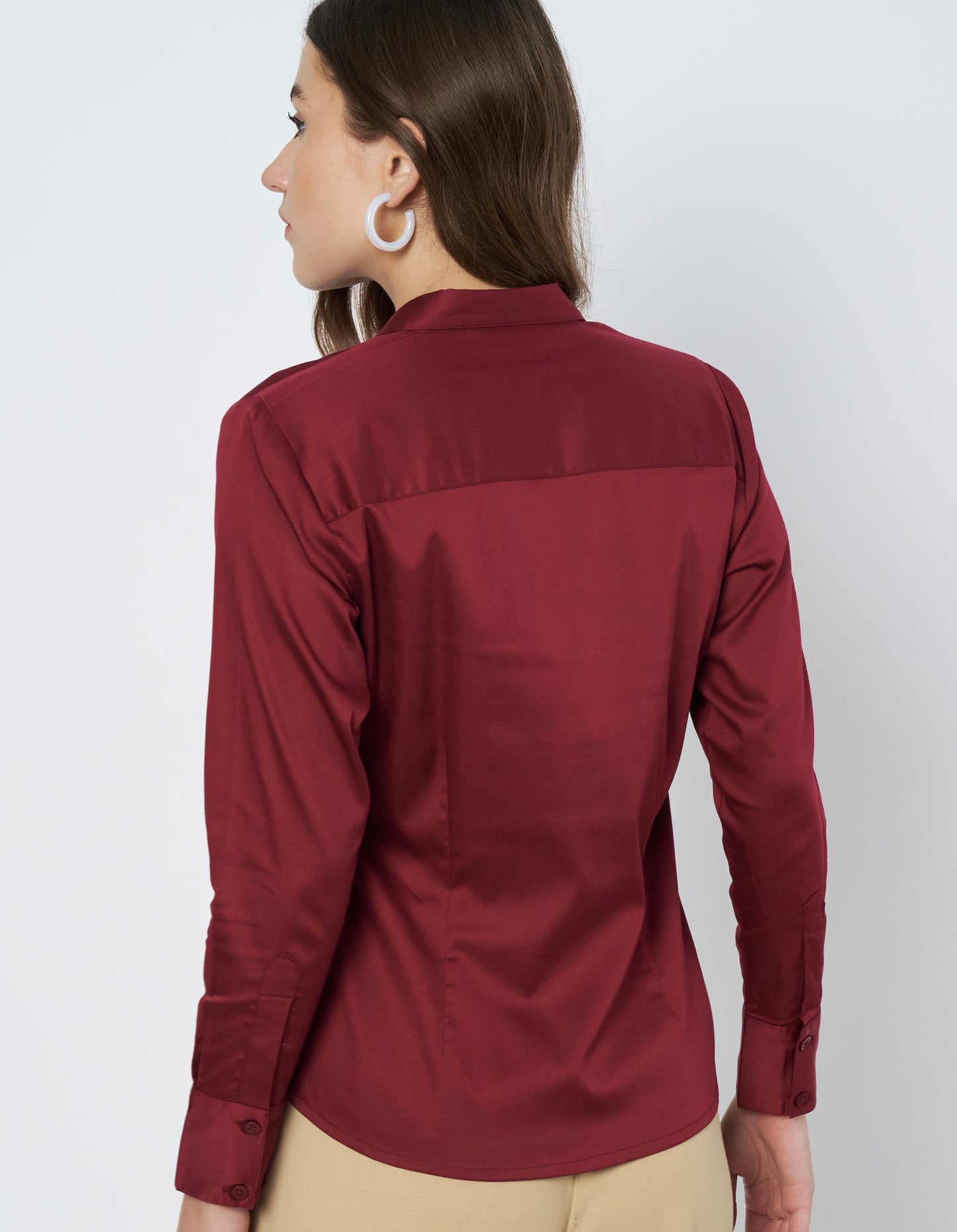 Rhea Cotton Satin Shirt