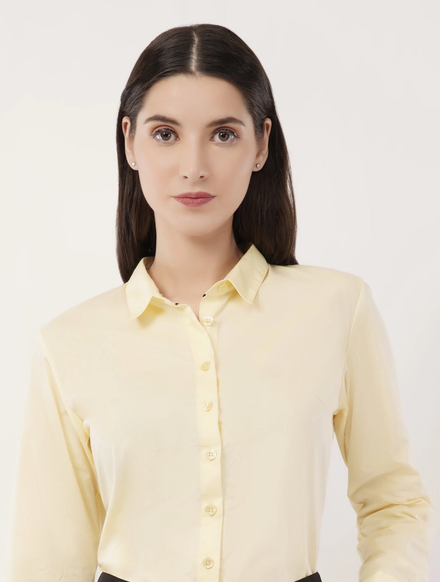 Butter Yellow Cotton Shirt