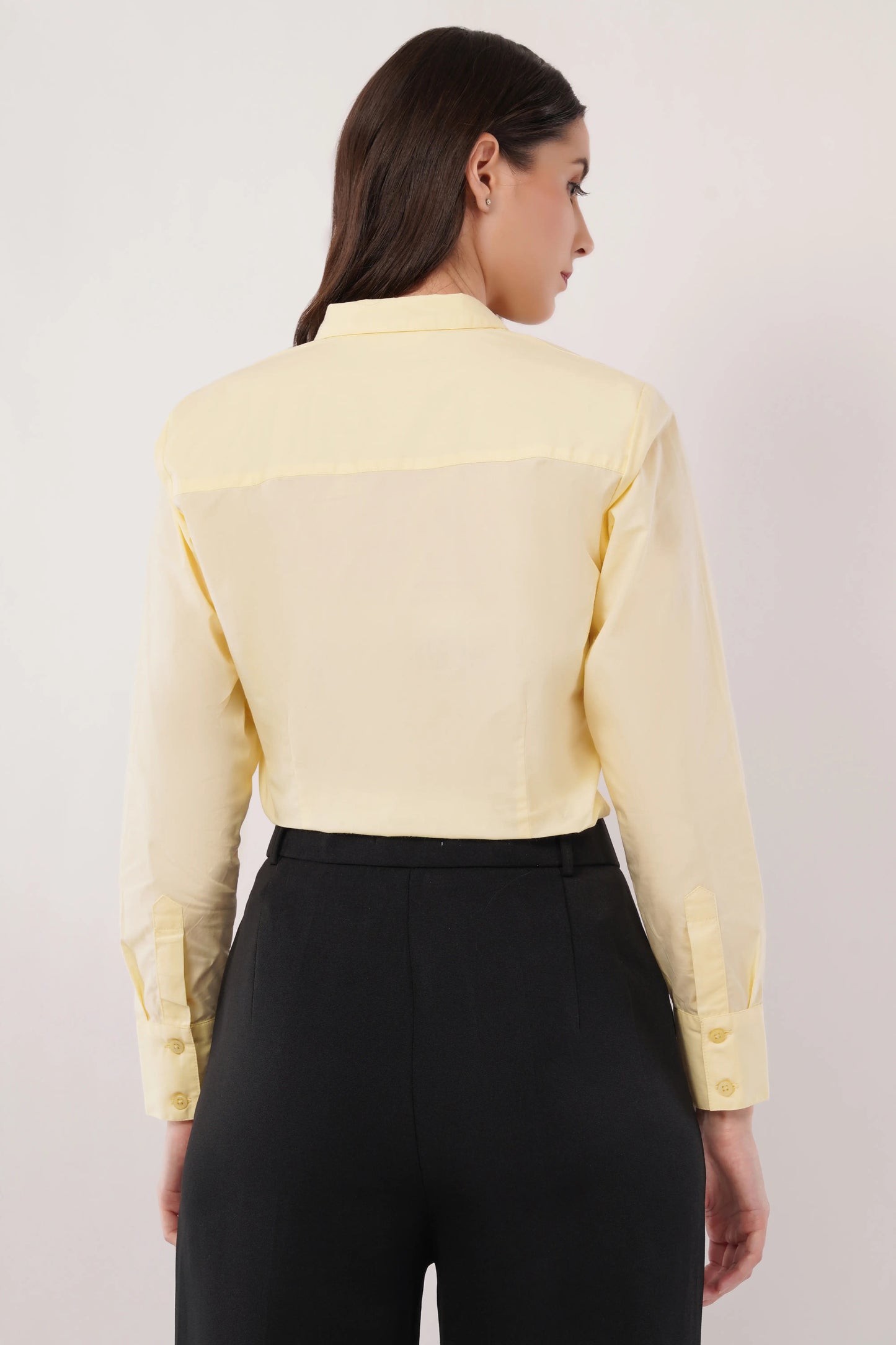 Butter Yellow Cotton Shirt