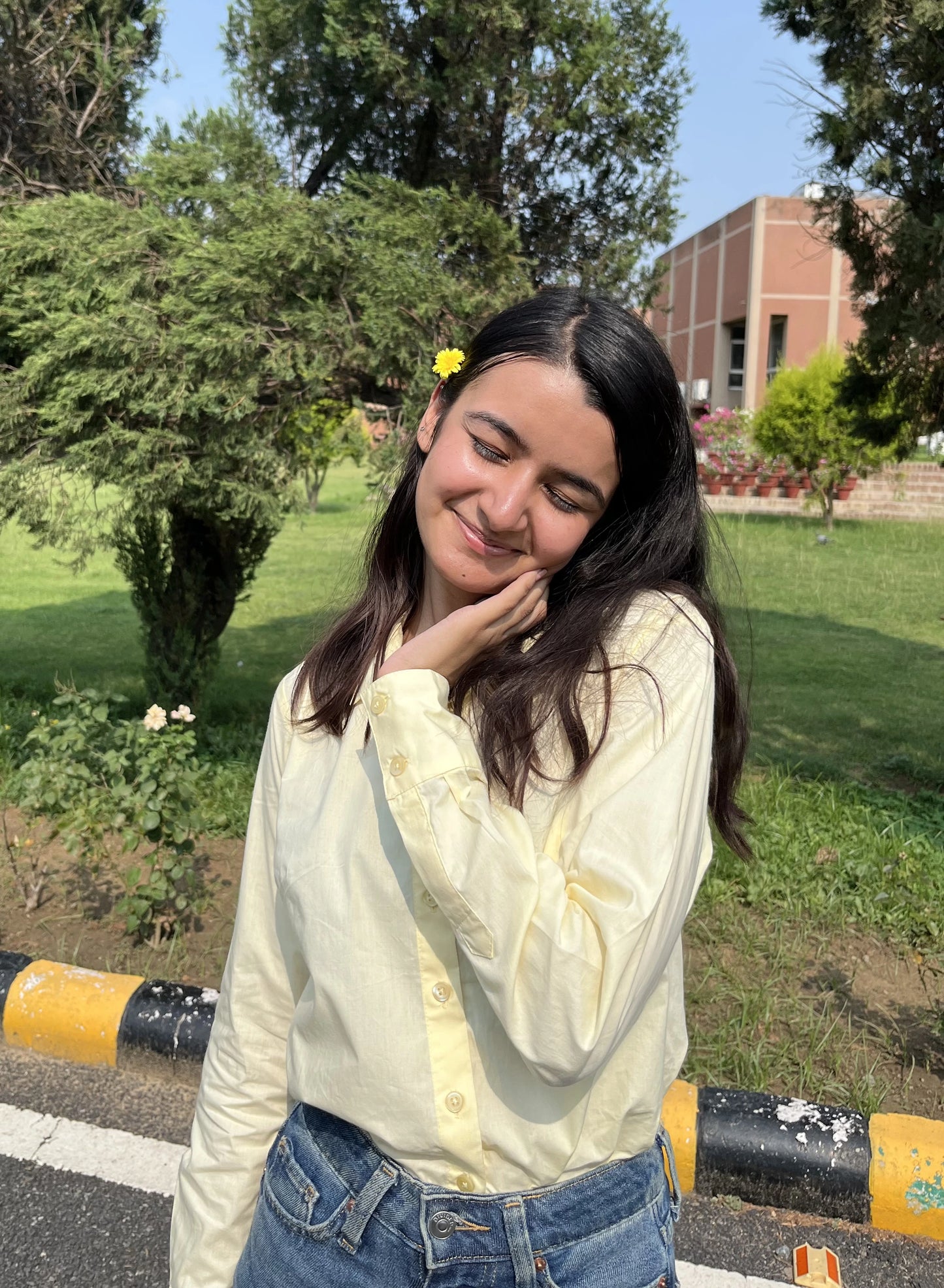 Butter Yellow Cotton Shirt