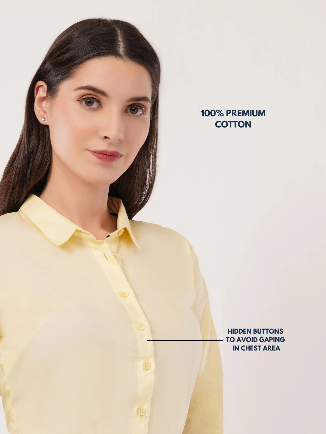 Butter Yellow Cotton Shirt