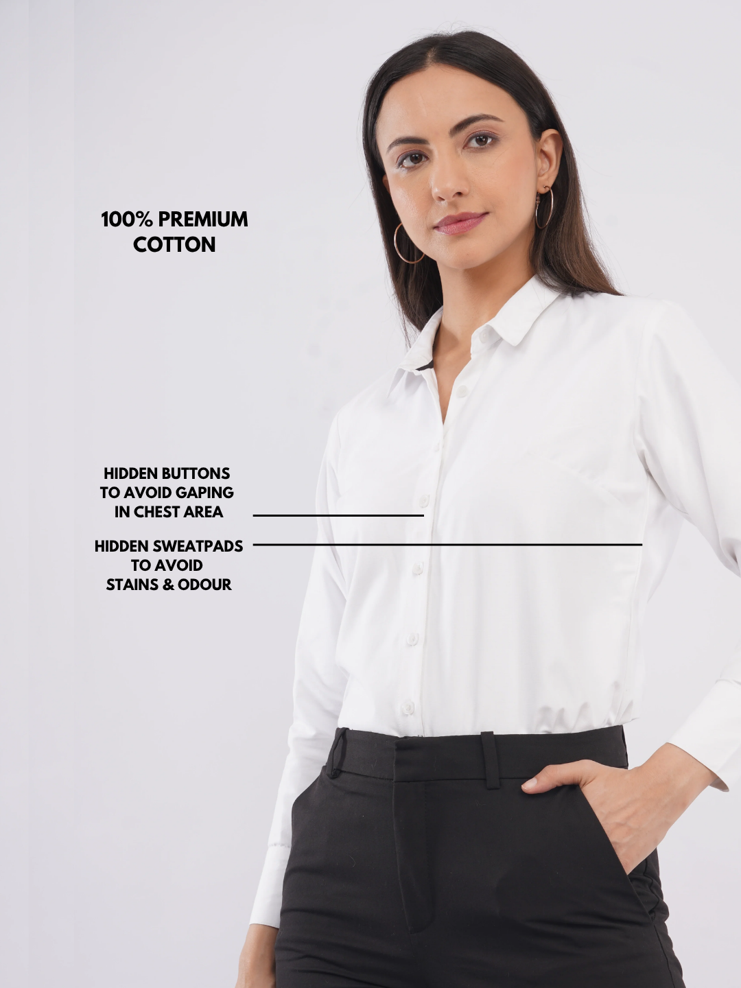 Cloud White Shirt - With Sweatpad