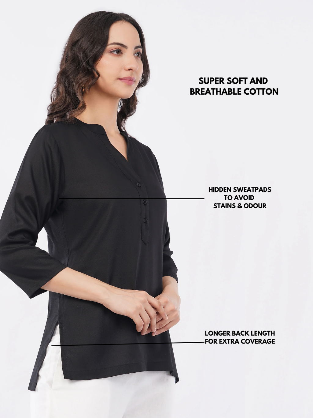 Rhea Short Kurti - With Sweatpad