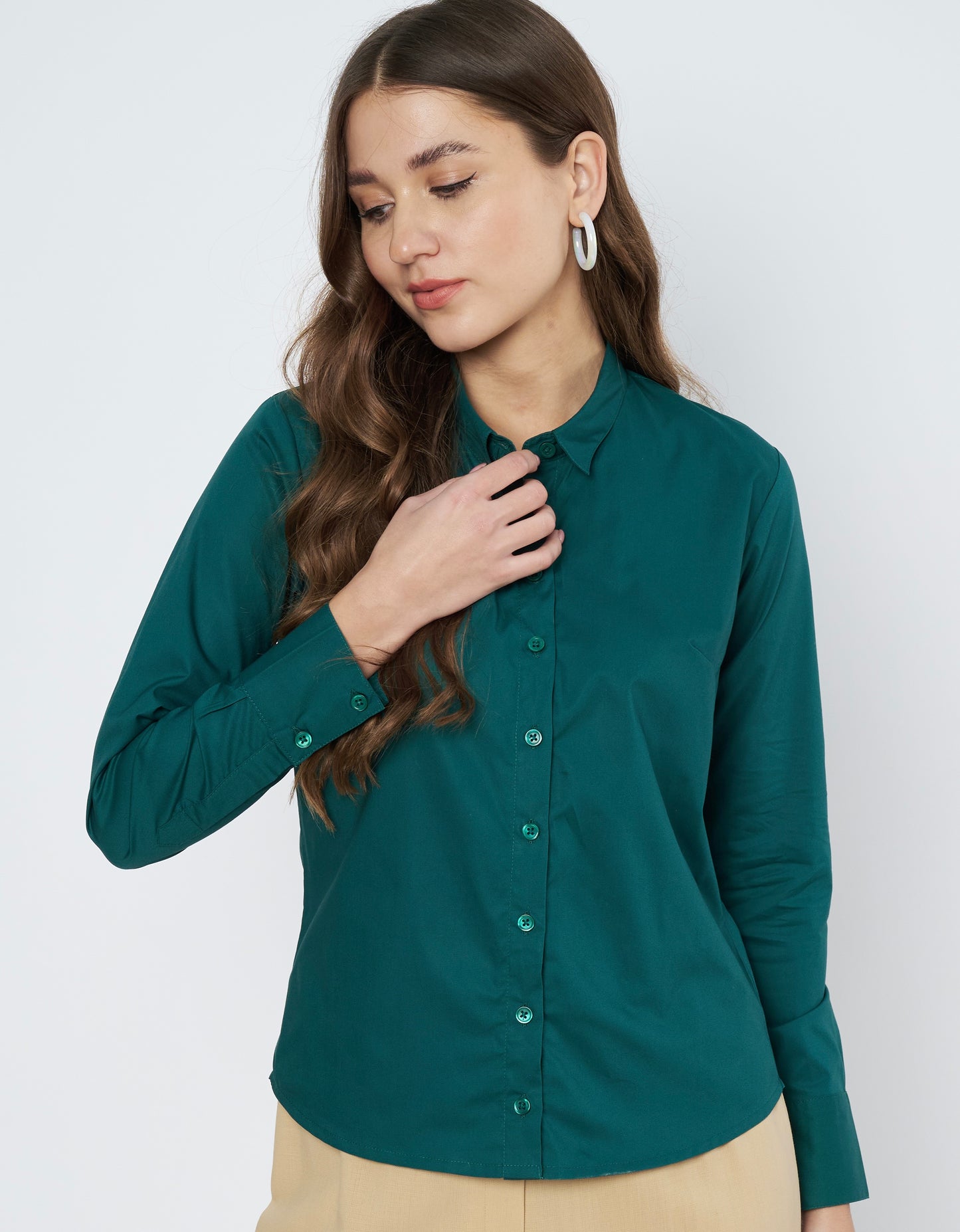 Classic Green Cotton Shirt
