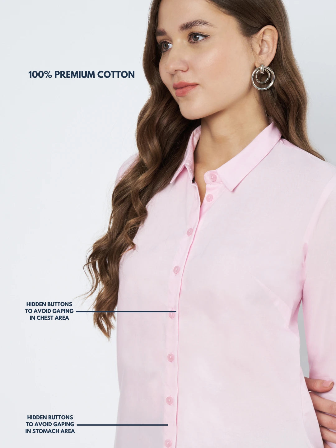 Oxford Cotton Light Pink Shirt