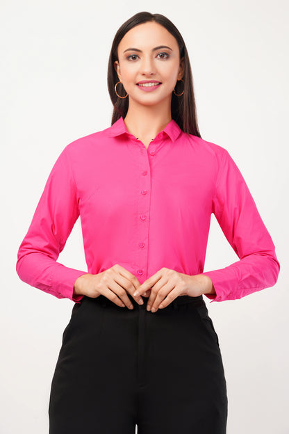 Pink Cotton Shirt - With Sweatpad