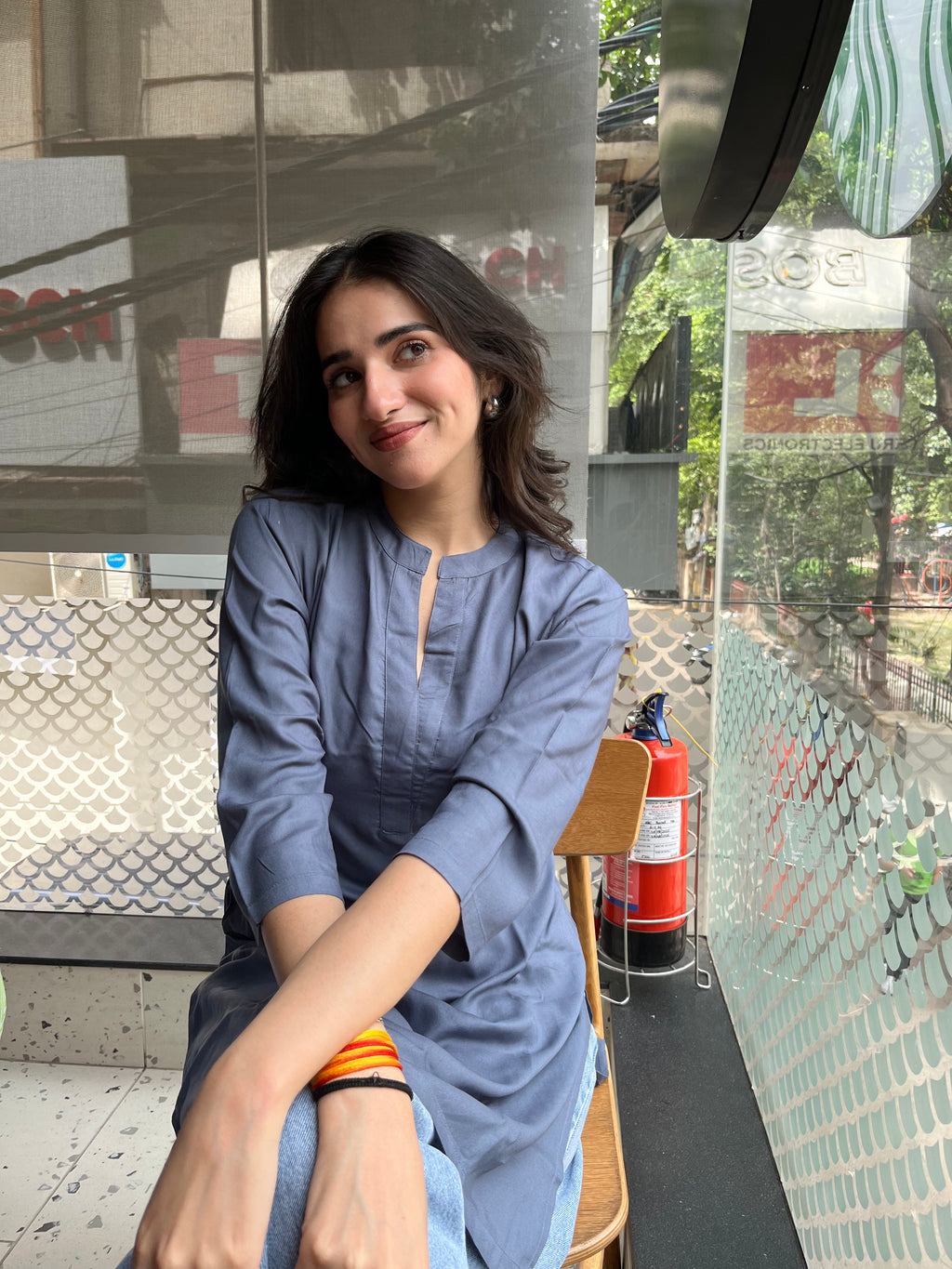 Maya Long Kurti - With Sweatpad